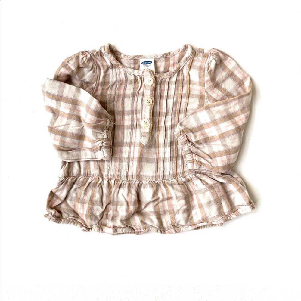 Baby girl Old Navy Plaid Peplum top